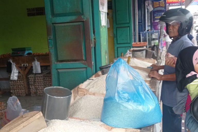 Harga beras medium di Lebak Banten turun tipis 
