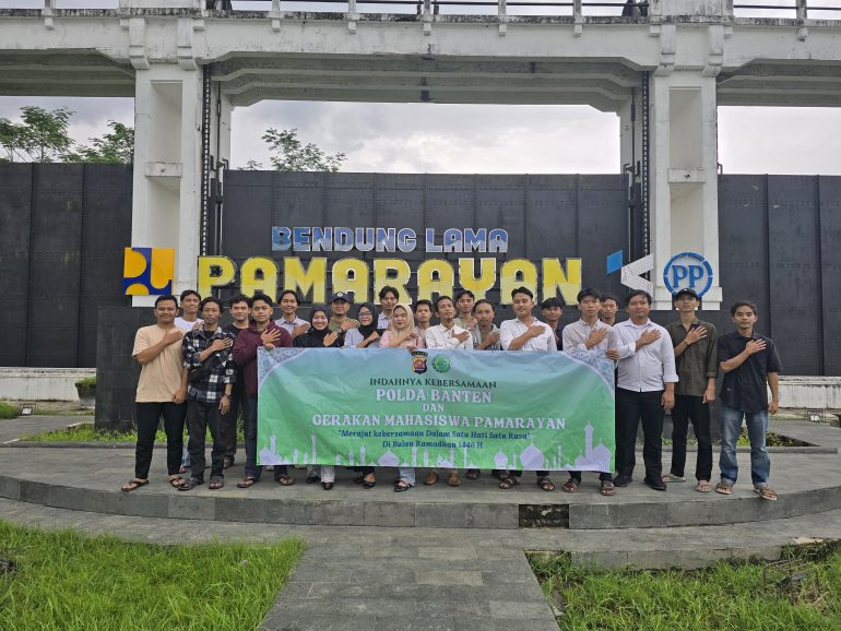 Polda Banten Bersama Gerakan Mahasiswa Pamarayan Sinergi Ciptakan PSU Kabupaten Serang Kondusif